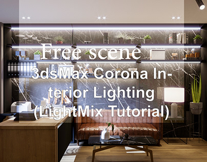 How To Do Interior office room Lighting Corona Renderer