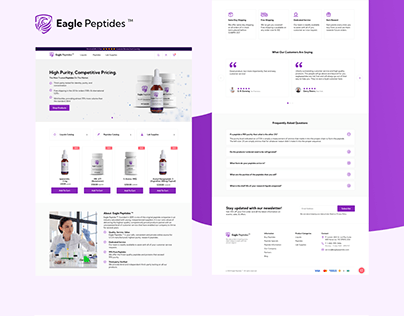 Eagle Peptides ™ E-Commerce Design