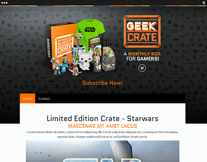 Web Design GeekCrate - Template Jimdo