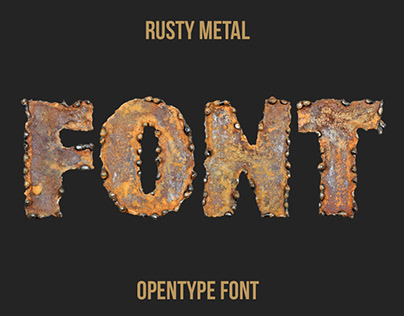 Rusty Metal Font