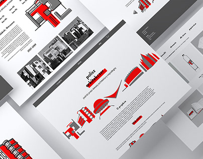 "polish architecture" - illustration and website design