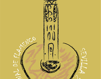 Propuesta cartel Bienal de Sevilla 2014 y folleto