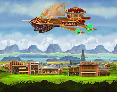 Flying fortress, mobile rpg