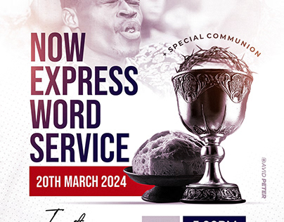 NOW EXPRESS WORD SERVICE & COMMUNION POSTER
