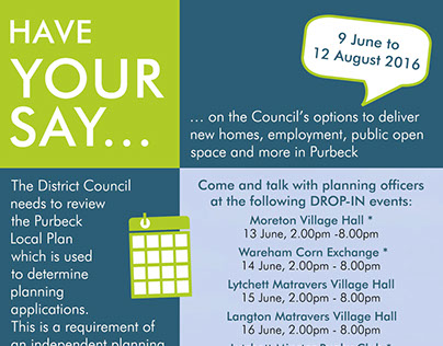 Advert for Purbeck Local Plan