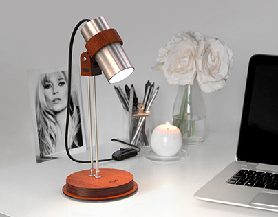 Wood&Steel Desk Lamp