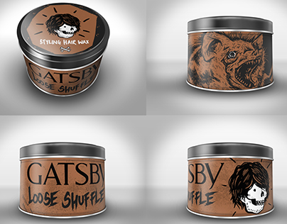 Gatsby Hair Wax Packaging Project
