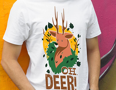 Deer T-shirt design