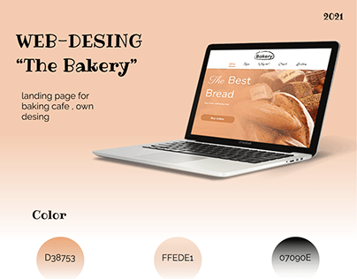 Landing page for "The Bakery"