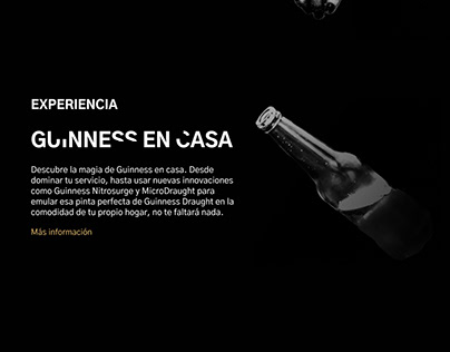 Rediseño web de Guinness al estilo Armin Hofmann