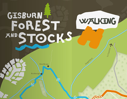 Gisburn Forest & Stocks signage and collateral