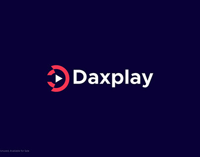 Daxplay - D Letter logo/vedio player icon