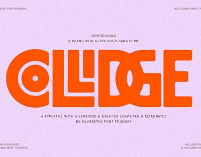 Project thumbnail - Collidge - Bold Ligature Rich Sans Serif Font