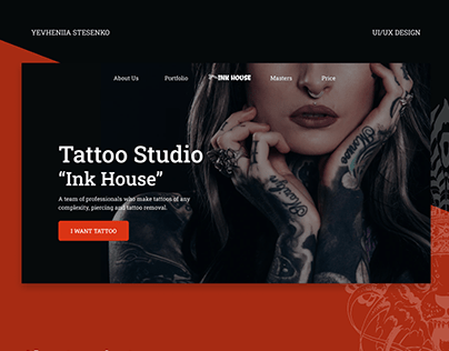 Project thumbnail - Tattoo Studio "Ink House" website concept