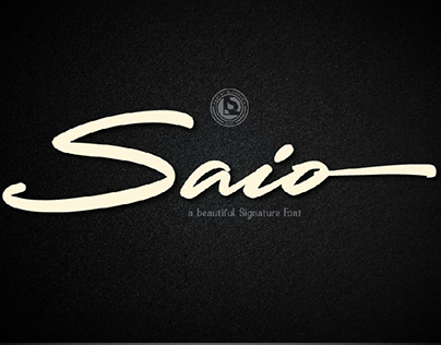 saio - signature font