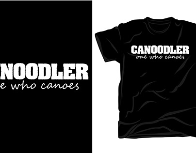 Canoodler One Who Canoes T-shirt Design