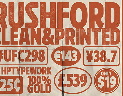 Rushford Font - Clean and Textured