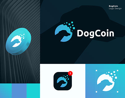 DogCoin | Crypto Trading Finance Blockchain Logo Design