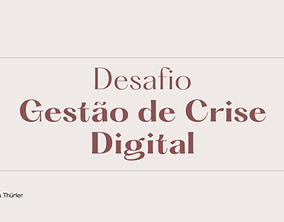 DESAFIO Gestão de Crise Digital - MSL