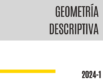 Geometría Descriptiva 2024-1