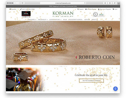 Korman Fine Jewelry (BigCommerce Design & Development)