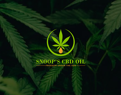 Cannabis Marijuana Weed CBD oil logo