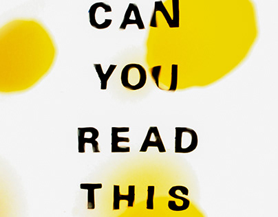 Can you read this? / typography / pjotography