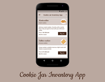 Cookie Jar Inventory App for Android