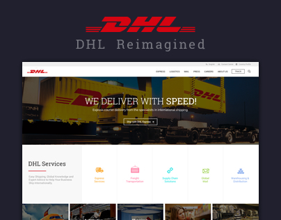 DHL Website Redesign