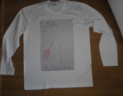 작품의 활용 : 긴팔 티셔츠 프린팅/long-sleeved T-shirt printing