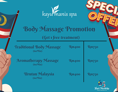 Merdeka Promotion For Spa Package