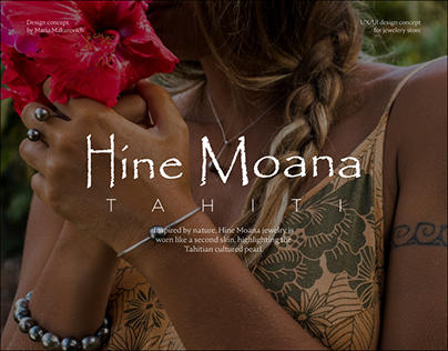 Hine Moana ECOMMERCE REDESIGN CONCEPT