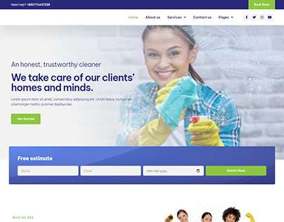 Cleaning Service Company Website | WordPress