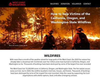 Wildfires in California, Oregon, and Washington State