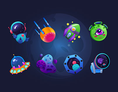 Space themed icons 2022