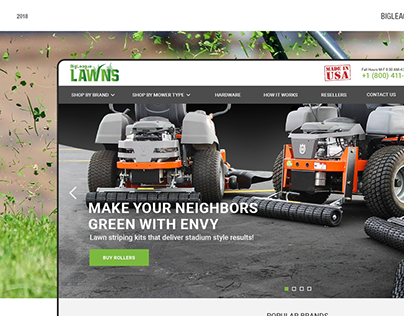 Big League Lawns: Website Redesign