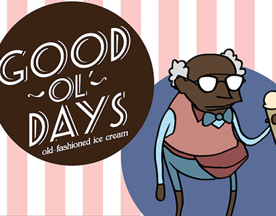 Good Ol' Days - parody ice cream packaging