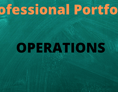 Professional Portfolio/Operations