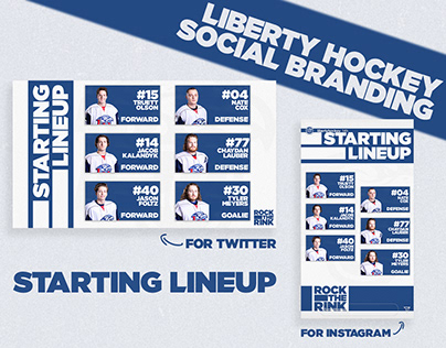 Liberty Hockey 2021-2022 Social Branding