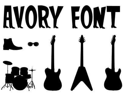 AVORY FONT / Inspired by The Kinks 60s rock band