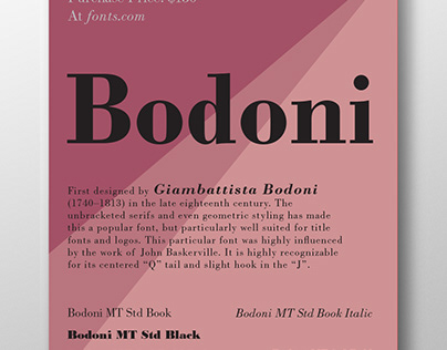 A Glimpse Into Bodoni