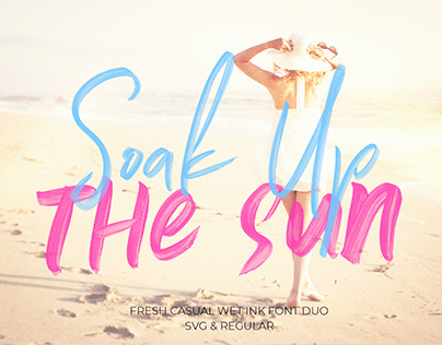 Soak Up The Sun - SVG Fonts