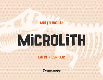 Microlith - Display font