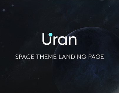 Uran Space theme Landing page
