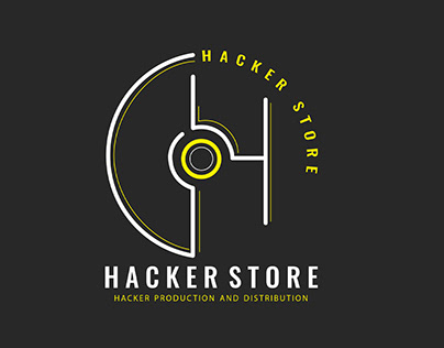 Hacker store Logo design