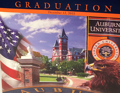 Auburn University graduation cover redesign