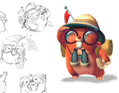 Character design for The Moleys game