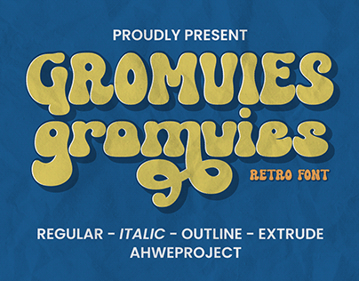Gromvies - Retro Unique Font