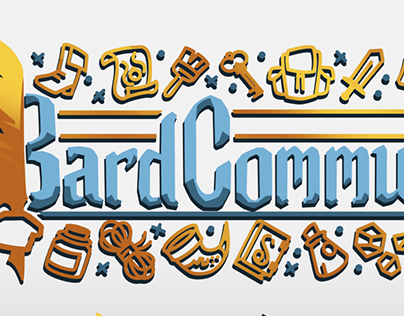 The Bard Commune title art and Branding