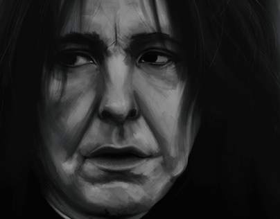 Drawing of Snape from Harry Potter